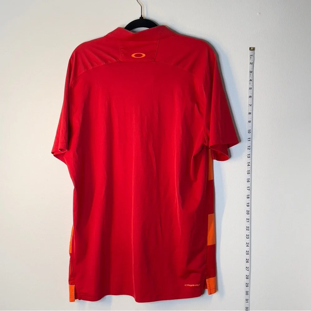 OAKLEY men’s xL Short sleeve orange Polo Shirt